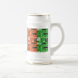 Caneca De Cerveja Bandeira Irlandesa do Kiss Me