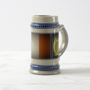 Caneca De Cerveja Bandeira nacional da Irlanda, Harp, shamrocks verd