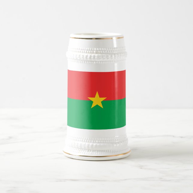 Caneca De Cerveja Bandeira Patriótica Burkina Faso (Centro)