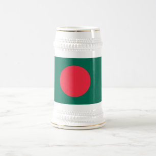 Caneca De Cerveja Bandeira Patriótica do Bangladesh