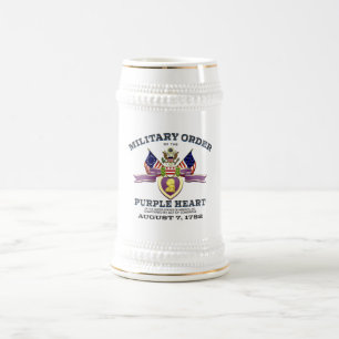 Caneca De Cerveja Bandeiras "CORAÇÃO ROXO" personalizáveis