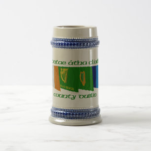 Caneca De Cerveja Bandeiras de Dublin do condado