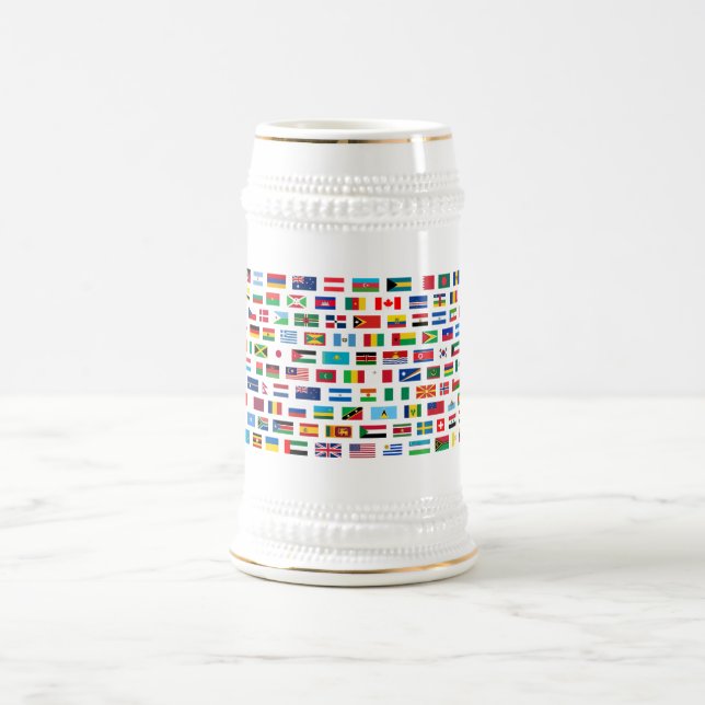 Caneca De Cerveja Bandeiras do mundo (Centro)