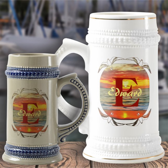 Caneca De Cerveja Bandera Bay Sunset 1738 (Criador carregado)