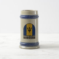 Barbados Flag Emblem Distress Vintage