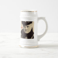 Baron vermelho Retrato Caneca, parte traseira do