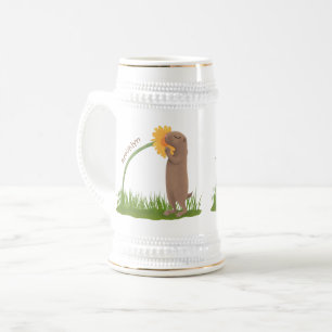 Caneca De Cerveja BD de cãozinho da pradaria