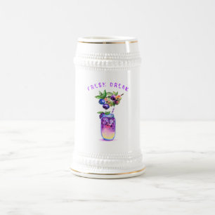 Caneca De Cerveja Bebida Legal com suco de mirtilo fresco - Cocktail