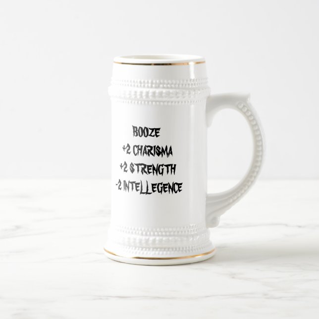 CANECA DE CERVEJA BEBIDAS+CARISMA 2+2 STRENGTH-2 INTELLEGENCE (Direita)