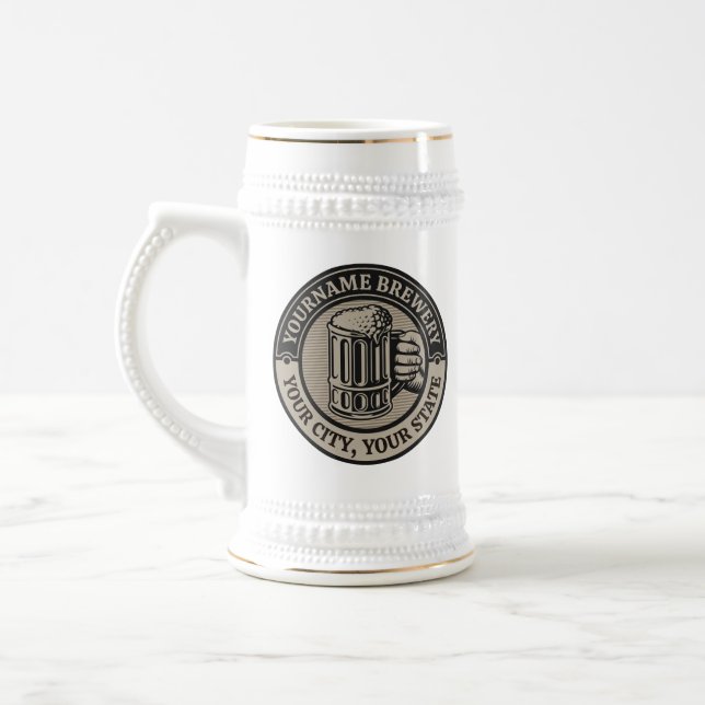 Caneca De Cerveja Beer Breeke Personalizado Brewery Big Mug (Esquerda)