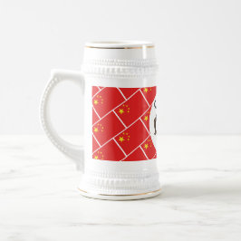 Caneca De Cerveja Beers Cheers CHINA FLAG 干 杯 Cartoon