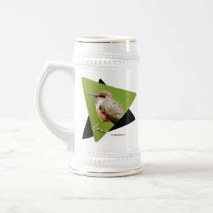 Caneca De Cerveja Beija-flor-escura na Califórnia Lilac