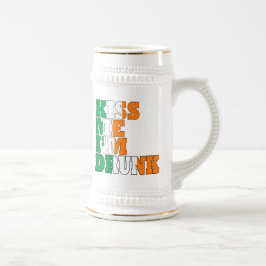 Caneca De Cerveja Beije-me Sou bebado Rua Pats