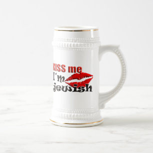 Caneca De Cerveja Beije-me Sou Judeu