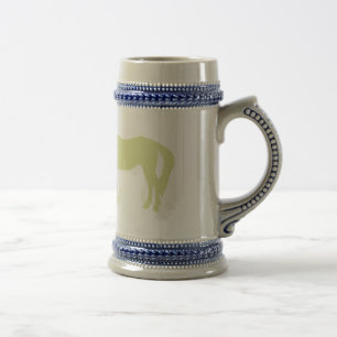 Caneca De Cerveja Beijos do cavalo (verde)