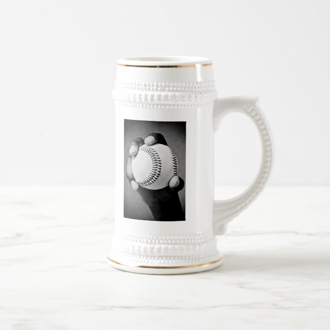 Caneca De Cerveja beisebol na mão (Direita)