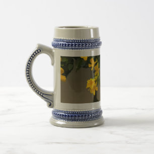 Caneca De Cerveja Beleza Flor de Ouro