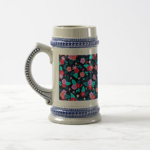 Caneca De Cerveja Belo Esquema Ditsy Floral Padrão-56576