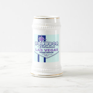 Caneca De Cerveja Bem-vindos à Lua de mel de Las Vegas