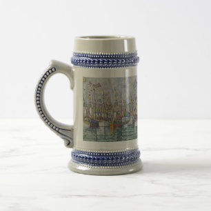 Caneca De Cerveja Bênção da frota atuneira de Groix