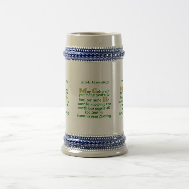 Caneca De Cerveja Bênção Irlandesa para Longa Vida (Centro)