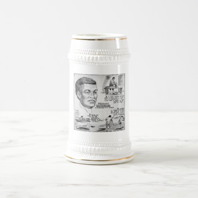 Caneca De Cerveja Benjamin Banneker: Cientista Negro e Revolucionári (Centro)