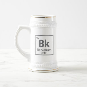 Caneca De Cerveja Berkelium - Mesa periódica da ciência de Berkeley