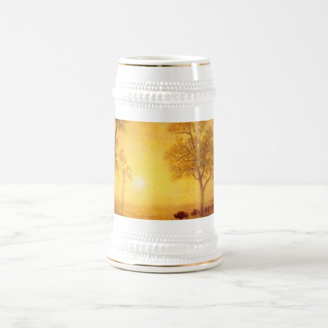 Caneca De Cerveja Bierstadt Albert Sunset na Montanha (Centro)