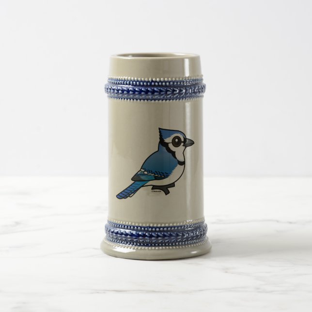 Caneca De Cerveja Birdorable Jay azul (Centro)