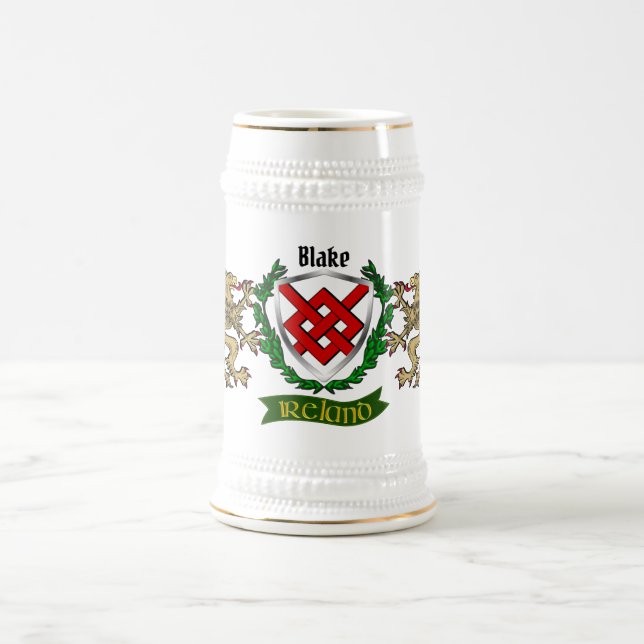 Caneca De Cerveja Blake Irish Shield Personalizado (Centro)