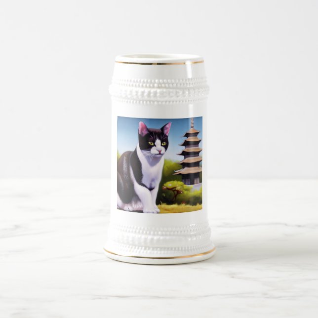 Caneca De Cerveja Bobtail Cat japonês (Centro)