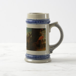 Caneca De Cerveja Bogdani Flamingo e Outras Aves em Paisagem