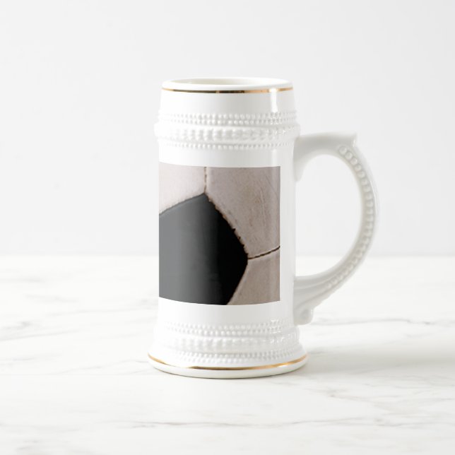 Caneca De Cerveja Bola Branca e Negra (Direita)