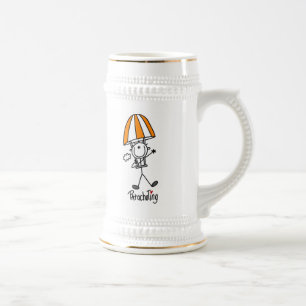 Caneca De Cerveja Boneco de Pau de Pára-quedas