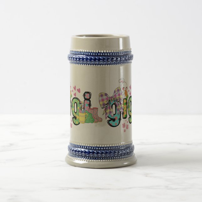 Caneca De Cerveja Bonito coelho felz pascoa gigi vovó e vovô (Centro)