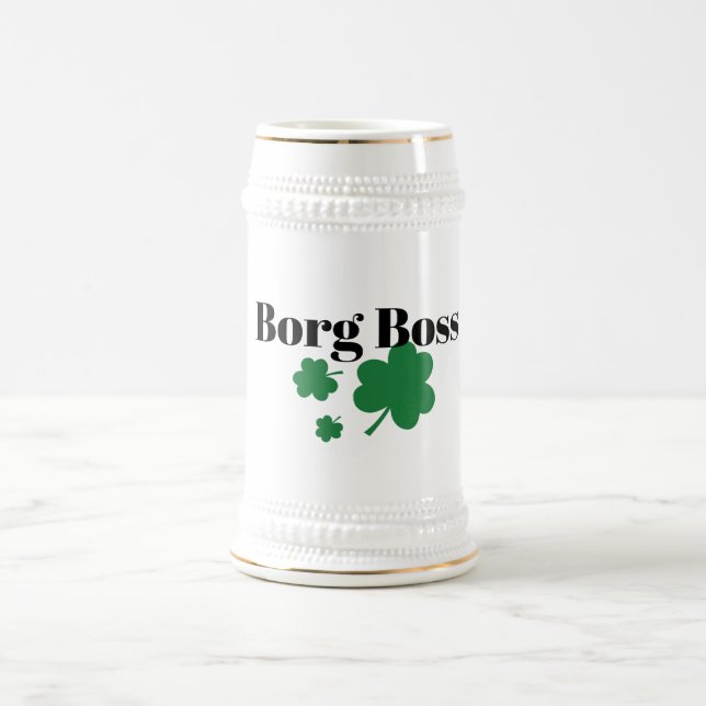 Caneca de Cerveja Borg Boss Irlandesa - Presente P (Centro)