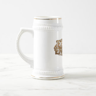 Caneca De Cerveja Botânico Retro-Futurista | Hibisco Neon Synthwave