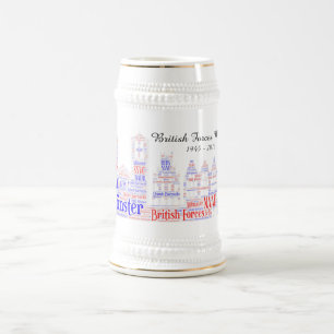 Caneca de cerveja Branca das Forças Britânicas M