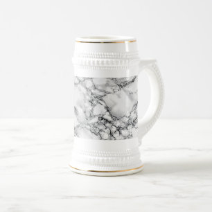 Caneca de cerveja branca de bolhas