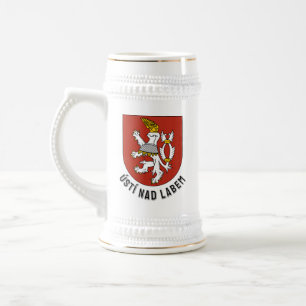 Caneca De Cerveja Brasão de armas de Ústí nad Labem, República Tchec