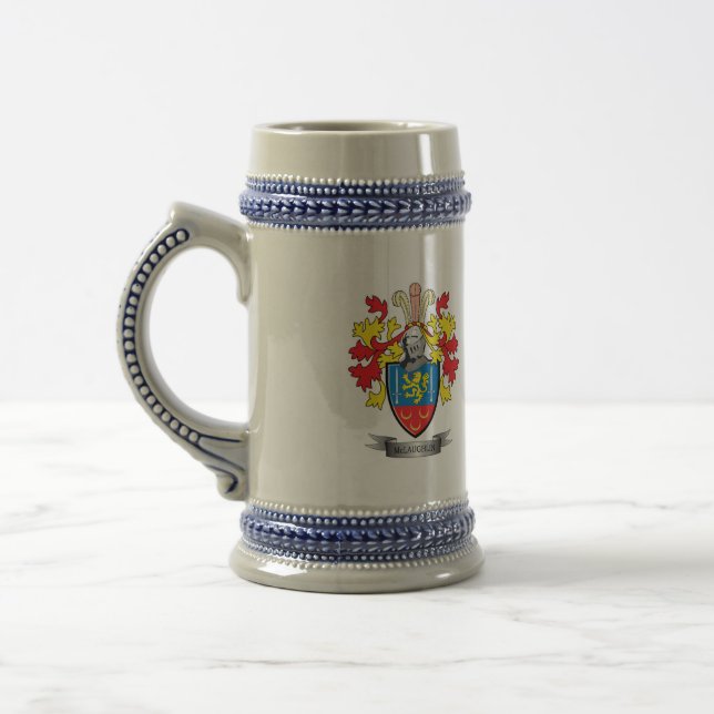 Caneca De Cerveja Brasão de McLaughlin (Esquerda)