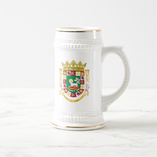 Caneca De Cerveja Brasão de Puerto Rico (Direita)