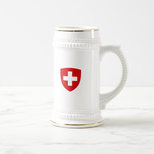 Caneca De Cerveja Brasão suíça - lembrança da suiça (Direita)