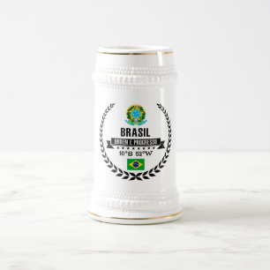 Caneca De Cerveja Brasil