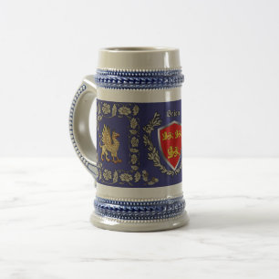 Caneca de cerveja Brien/Bryan Irish Shield Griffin