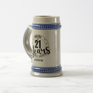 CANECA DE CERVEJA BRINCADEIRAS AOS 21 ANOS