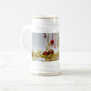 Caneca De Cerveja Brinde de celebração de Ano Novo da SlipperyJoe's 