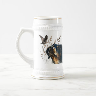 Caneca De Cerveja Brittany Spaniel e pinto