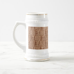 Caneca De Cerveja Bubble Knit Stitch Patterch de Shirley Taylor