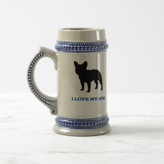 Caneca De Cerveja Buldogue francês (Esquerda)